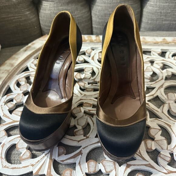 Marni platform Pump Heels Shoes Women’s 35 US 5 - Picture 2 of 9